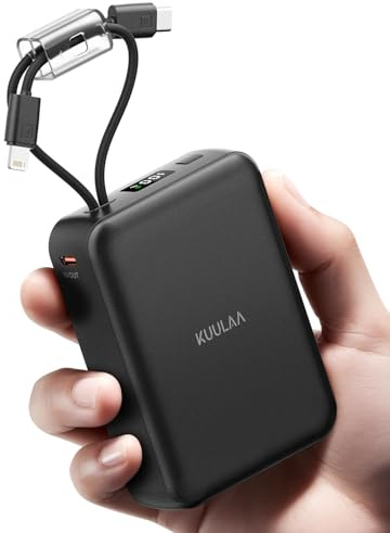 Kuulaa Powerbank 20000mAh schnellladefunktion 22.5W, USB C Power Bank Klein Aber Stark Externer handyakkus QC3.0 Schnelles Aufladen akkupack Kompatibel mit iPhone, Samsung, Huawei, Switch usw