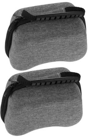 LIGIGWASH 2pcs Portable Hard Carrying Case for Game Controllers Lightweight Travel Organizer Bag with Protective Material Compatible with Switch Pro for Gamers the Go