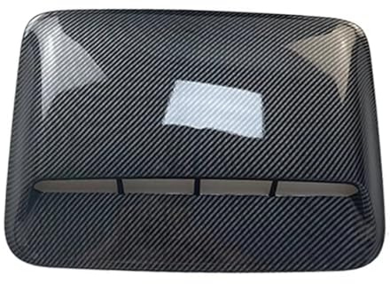 Motorhaubengrill, für Niva, für Lada, Motorhauben-Lüftungsgitterabdeckung, Modifikationszubehör, Komponentenaustausch, Reparatur (Schwarz) (Carbon)
