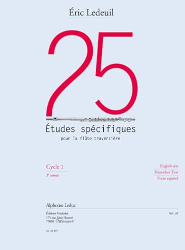 25 Études Spécifiques Pour la Flûte Traversière.