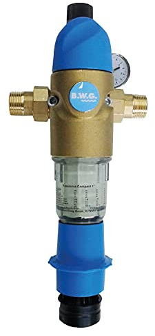 Sanitop-Wingenroth 14328 8 Hauswasserfilter rückspülbar mit integriertem Druckminderer 3/4 Zoll