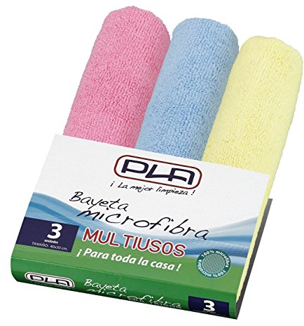 PLA 30671 Bayeta Multihogar Microfibra Pack de3 Unidades