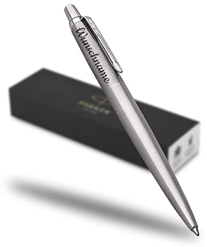 Geschenkfreude Parker Jotter Kugelschreiber mit Gravur - hochwertig blauschreibend mit Namensgravur - personalisierte Geschenke /Geschenkideen zu Weihnachten