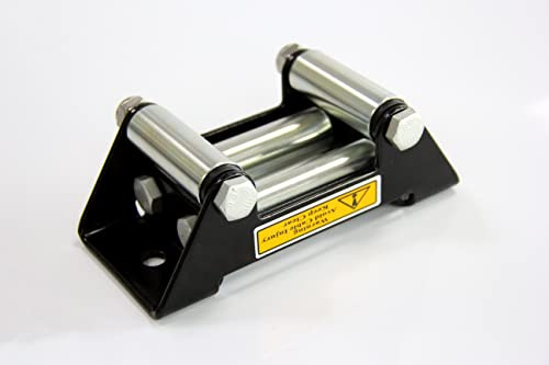 SALMAN 2000-3500LBs 4-Way Roller Steel Fairlead 124mm Hole Spacing Winch Accessory