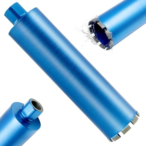HBKEEN Core Drill Bit for Concrete Diamond Laser Welded Core Bits 1-1/4-7 Threaded for Hard Concrete Brick and Block (4 inch）