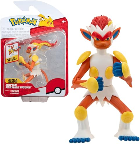 Pokémon Personaggi 11 cm Infernape – Giochi Nuovo 2024 – Figurine Action Figure - Licenza Ufficiale Giocattoli