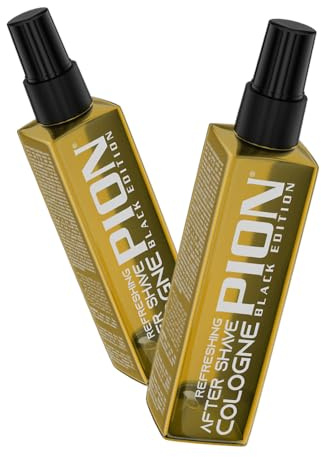 Pion Black Edition PC04 Golden After Shave Cologne 155 ml - Eau de Cologne Rafraîchissante Pour Hommes