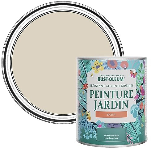 Rust-Oleum Beige Mould-Resistant Garden Paint In Satin Finish - Hessian 750ml