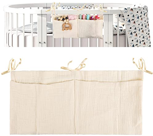 Baby Kinderzimmer Organizer, 1 Stück Baby Kinderbett Organizer, Baby Tasche Organizer, Kinderzimmer Hängender Bett Organizer Babybett Organizer Hängend für Kleidung Windeln Kinderzimmer Deko