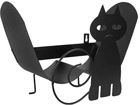 ORFOFE Katzengestaltiges Rollenpapier-aufbewahrungsregal Wandbehang-rollenpapierhalter Metallpapierhalter Für Handtücher Aufbewahrungshalter Für Toilettenpapier Geeignet Für Zuhause Und b
