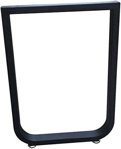 Tischbeine aus Metall, Möbelbeine aus Eisen, U-förmiges 72 cm schwarzes Tischgestell – Esstischfüße aus Metall, Schreibtischbeinbasis, Couchtischbeine, DIY-Bar-Stützfüße, 1 Stück, Tragfähigkeit 400