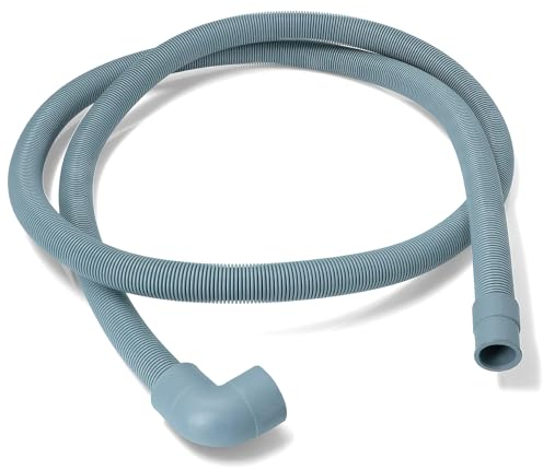 Manguera Desague Lavadora y Lavavajillas 2m Ø21/28 mm con Código Original C00054869 para Indesit 482000022642 para Whirlpool - MADE IN ITALY - Garantía de 10 Años - MONTERAL