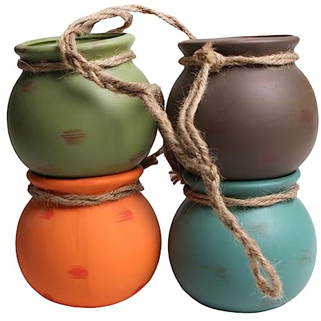 INOOMP Hängender Blumentopf Keramik Für Haushalt Pflanzvase Mit Aufhängung Dekorativer Blumentopf Für Wandmontage Modern Und Praktisch Für Garten Und Wohnung