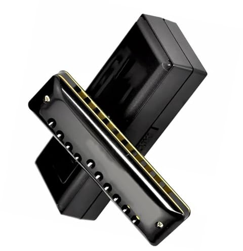 Biegbare 10-Loch C-Tonart Diatonische Mundharmonika Blues Harp Exquisites Spielinstrument Mundharmonika-Set