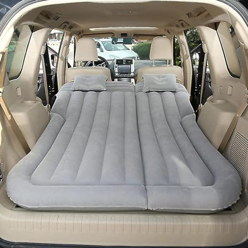 NOVSKI Für Mercedes Benz CLK Class 2004 2005 2006 Matratze Auto Luftbett,Tragbar Dickere Rücksitz Kofferraum Reisen Luftkissen Reise Campingzubehör,G-Grey 02