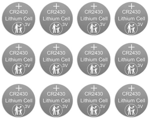 Piles bouton au lithium 285 mAh CR2430 3 V 2430 énergie stable pour clé montre réveil télécommande