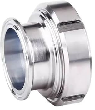HBGNZU 1pc 304 Edelstahl Sanitär Fenster Schauglas Union Ferrule Rohr Fitting Fit Tri Clamp(76mm(Ferrule 91))
