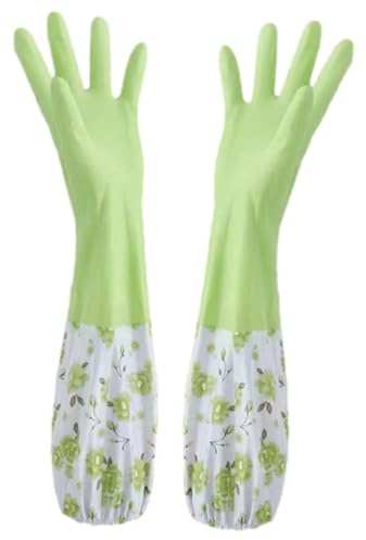 TOKIDNY Fleece Dishwashing Gloves Winter Warm Keeping Kitchen Cleaning Supplies for Washing Dishes and Housework
