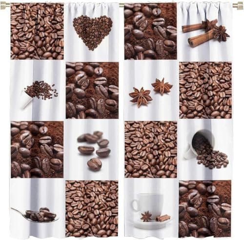 3D Kinderzimmer Verdunkelungsvorhänge Getränkemuster,3D-Gedruckte Vorhänge Wohnzimmer Bürovorhänge Energiesparende Geräuschreduzierende Kindergardinen - Vorhang Für Das Esszimmer-745695381076820