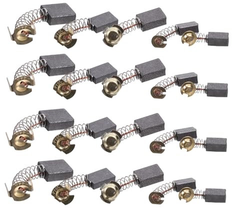SHINEOFI 20piezas Escobillas Para Herramientas Eléctricas De Repuesto De Incluye Escobillas De Motor Para Amoladora y Taladro Para Reparaciones Caseras