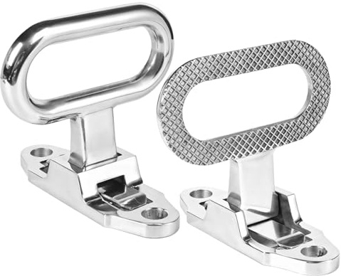 Marchepieds pliables en acier inoxydable 2 pièces avec antidérapant, design pliable à 90° pour bateaux, camions et conteneurs
