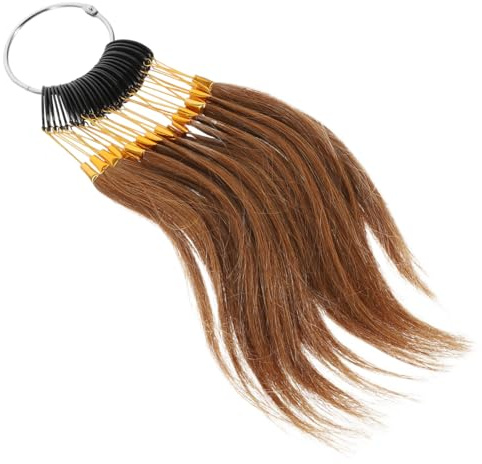 ADOCARN 30 Stück Haarfarbenkarte aus Echtem Haar Leicht und Angenehm zu Berühren für Friseure und Farbtrainer im Beauty Shop zum Professionellen Haartest