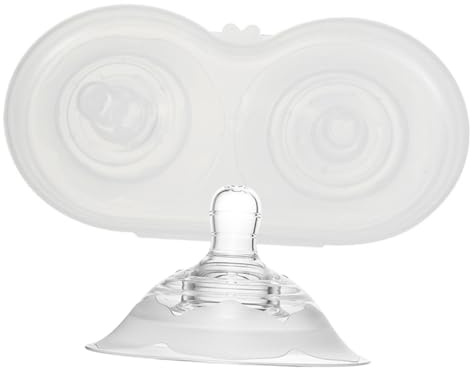 LRXIYODE Coppette Silicone per Allattamento con Custodia Trasparente Protettori Capezzolo Morbidi e Sicuri Accessori Utili per Mamme per Problemi Suzione e Protezione