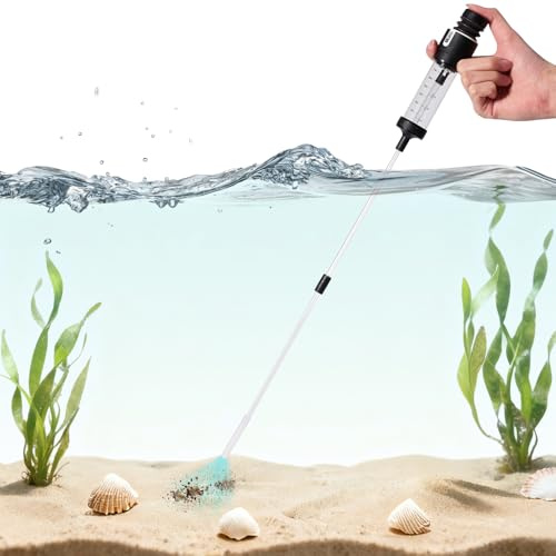 Swirge Upgraded Turkey Baster for Aquarium, Long Pipette for Coral Feeder Waste Remover Fish Feeder, 21inch Fish Tank Feeding Tube, Long Syringe Feeding Reef Aquatic Plant