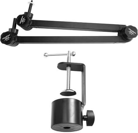 Aboiled Microphone Suspension Boom Scissor Arm Foldable Recording Microphone Holder Scissor Arm Stand