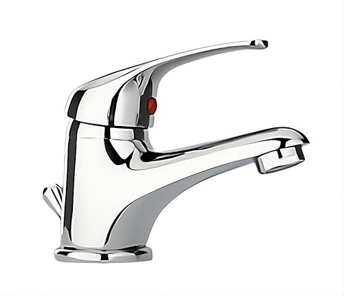 Piralla Roma Basin Mono Mixer Tap, Chrome Finish with Pop-Up Waste Included