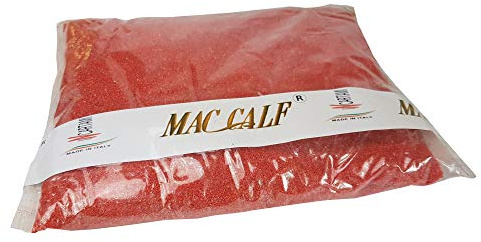 1 KG SABBIA COLORATA 04-07 MILLIMETRI PER COMPOSIZIONI FLOREALI HOBBY FAI DA TE ROSSO PERLA