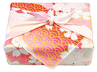 TONGYOU Traditionelle japanische Furoshiki-Geschenktasche, für Mittagessen oder Bento, dekorative Tischdecke – A03