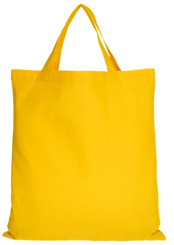 TEXXILLA 10 Stück Baumwolltasche - 28 Farben | mit zwei kurzen Henkeln | 38x42cm | Jutebeutel | Einkaufstasche | unbedruckt