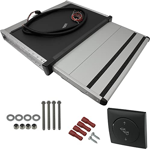 Thule Slide Out 12 V G2 550 - Peldaño eléctrico de aluminio para entrada y caravana