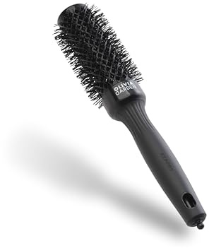 Olivia Garden Expert Blowout Shine – Schwarz - 35 - Runde, antistatische Keramikbürste für glänzende und frizzfreie Blowouts