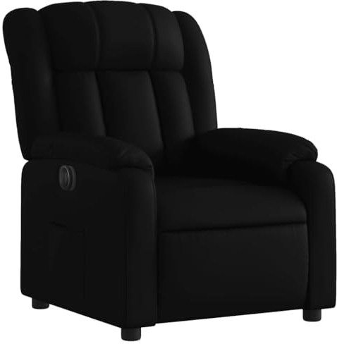 vidaXL Elektrisk reclinerfåtölj svart konstläder, liggfåtölj, fåtölj, justerbar fåtölj, liggfåtöljer, fåtöljer, justerbara fåtöljer