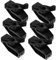 6Pcs Tendeur à Cliquet pour CâBle, Tendeur Fil éLectrique Fil Plastique ClôTure, Accessoire De Serrage Portable, Noir