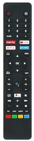 Replace Voice Remote Control Fit for Cello Android TVs C2420G | C2420G Traveller C3220G C4020G C4320G C5020G C6520G ZG0242 ZG0223 ZG0204 ZG0234 ZG0205