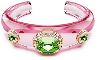 Swarovski Dulcis Kollektion Manschette, Gemischte Schliffe, Mehrfarbig, Goldfarben plattiert