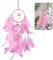 LINGJIA Traumfänger Bastelset, Traumfänger Kinder, Handgemachte, 11 * 60cm Traumfänger Mit Federn, Gewebter Traumfänger Schlafzimmer Dekor, Hochzeit, Wanddekoration, Geschenk Rosa, Frauentag Geschenk
