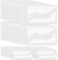 62 Stück Etikettenhalter Selbstklebend, 30 Stk Etikettenhalter Aufkleber 3,2x7,5cm und 32 Stk Beschriftungsfenster Selbstklebende 10x6cm Visitenkartentaschen Selbstklebend, für Zuhause Büro Schule