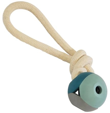 Nobby Vollgummi Ball mit Seil Ball: 8 cm, Seile: 26 cm