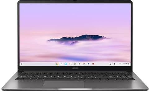 ASUS Chromebook Plus 15 CX1505CTA Laptop | 15.6 Full HD Screen | Intel Core 3 N355 Processor | 8GB RAM | 256GB SSD | Google Chrome OS