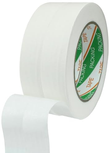 ISDVBUY White Masking Tape, 2 Rolls, 1 x 55 Yards