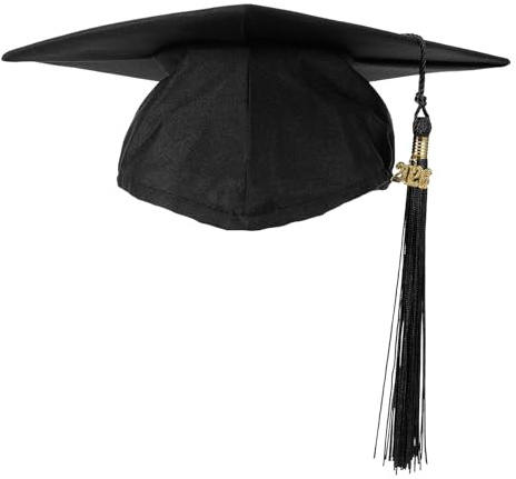 VALICLUD Graduation Cap 2026 with Tassel and Year Charm, Adjustable Black Mortarboard Hat for High School, College, and University Graduation Ceremonies, Photos, and Celebrations