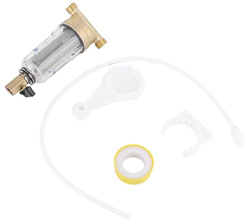 Filtres à eau Purificateur Filtre en cuivre Lavage à contre-courant Supprimer la rouille Pré-filtre à eau 1/2 3/4 Filetage mâle Purification centrale de l'eau 40 microns (Style régulier en 6 points)
