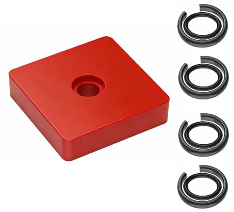 3/8 Inch Impact Retaining Ring Kit Compatible with Milwaukee Electric Pneumatic Wrenches, O-Rings Anvil Tool (Red Anvil & Ring Kit)