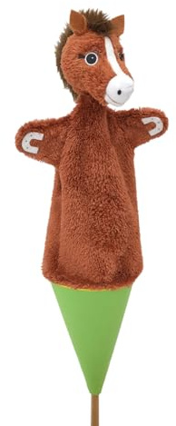 MUBRNO 11607A Pferd 3 in 1 Tütenkasper, Mehrfarbig