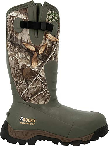 ROCKY Sport Pro Rubber 1200G Insulated Waterproof Outdoor Boot, Realtree Edge, Size 11(M)