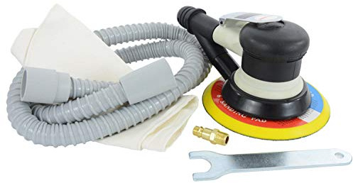 TECHNIC Exzenterschleifer Schleifmaschine 150mm Druckluft Schwingschleifer Orbital Schleifer Druckluftschleifer
